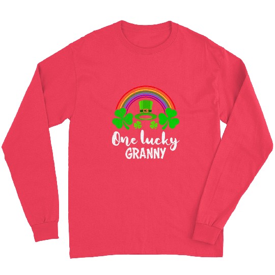 One Lucky Granny St Patrick's Day Grandma Long Sleeves