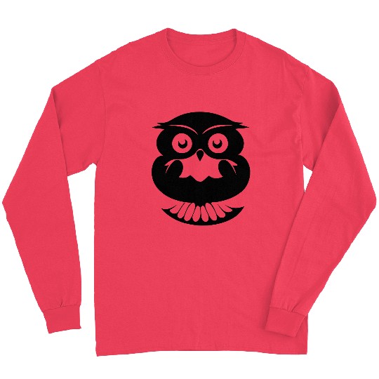sleeping owl vector Long Sleeves