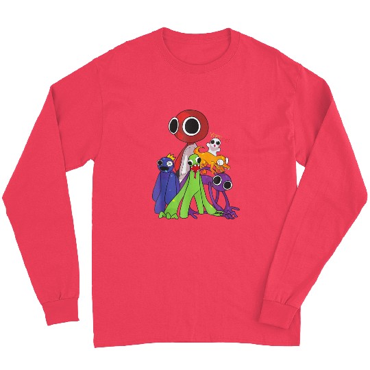 Rainbow Friends blue red orange green Long Sleeves