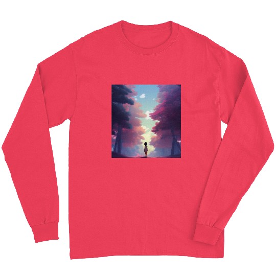 wonderful forest :How nice to be alone sometimes! Long Sleeves