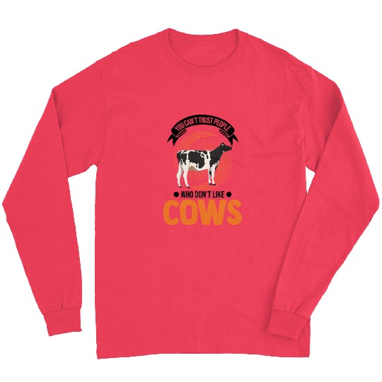 Cow Gift Farmer Cattle Breeder Cows Long Sleeves