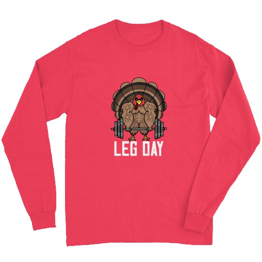 Turkey Gym Wourkout Funny Long Sleeves