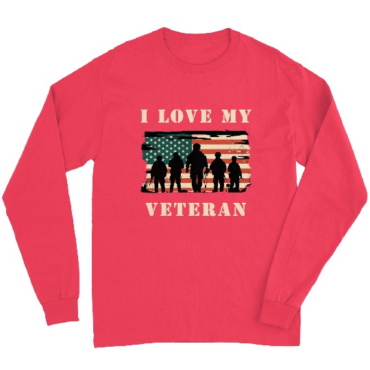 I Love My Veteran Long Sleeves