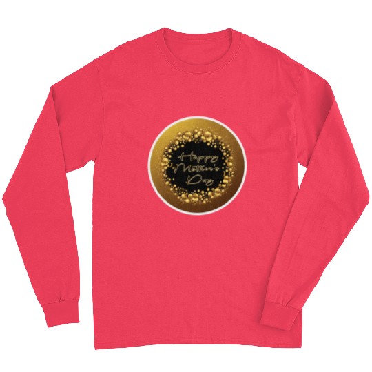 Happy Mother's Day Elegant Gold stickers Long Sleeves