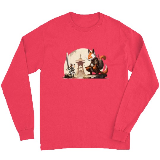 Faceless Samurai And His Older Brother Long Sleeves