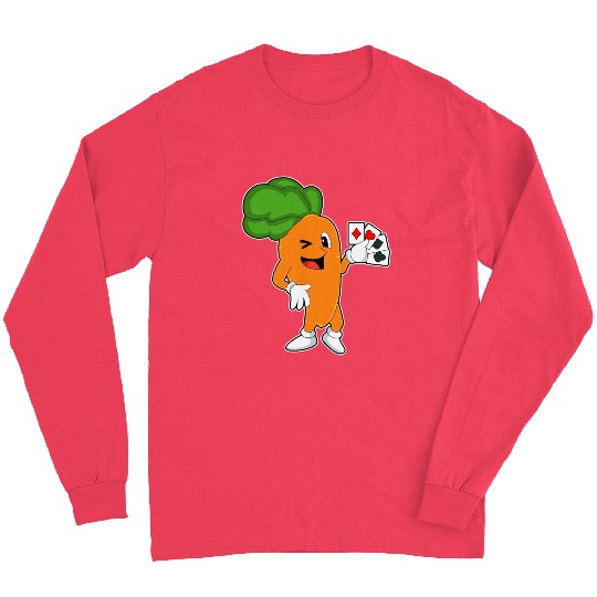 Carrot At Poker With Poker Cards Long Sleeves