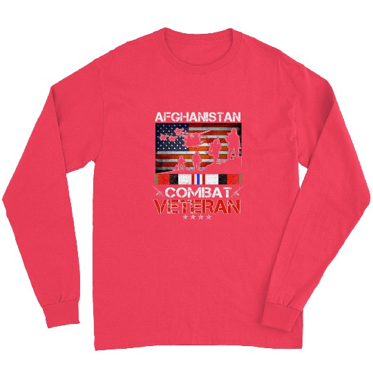 afghanistan combat veteran us veteran military Long Sleeves