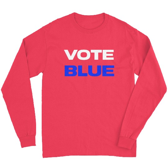 USA Election Vote Blue Minimalist Long Sleeves
