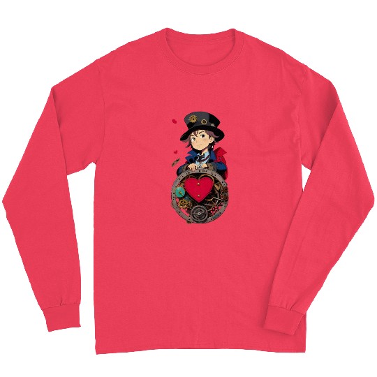 Gears and Lace: A Cute Steampunk Design Long Sleeves