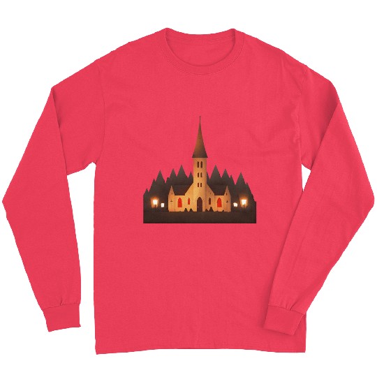 small church in a town Long Sleeves