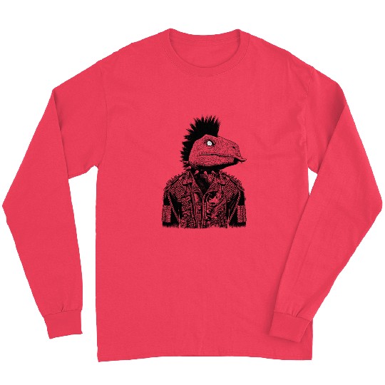 Crested Punk Velociraptor Long Sleeves