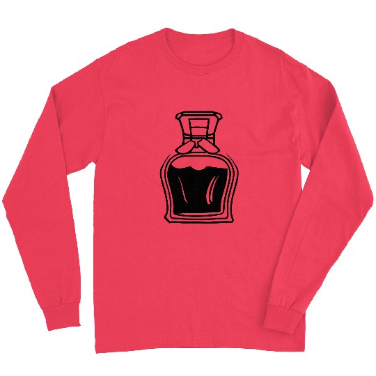 Liquor Bottle Single Color Vector Long Sleeves