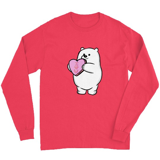 Valentine s Day Polar Bear Long Sleeves