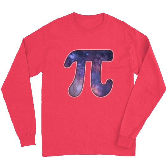 Galaxy Pi Math Science Astronomy Geek 3 14 Pi Day Long Sleeves