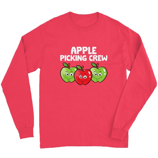 Apple Farmer Apple Lover Fruit Funny Apple Picking Long Sleeves