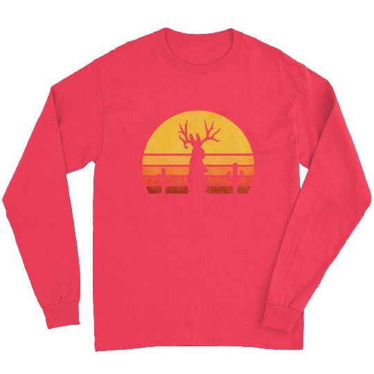 Eighties Jackalope Cryptid Rabbit Long Sleeves