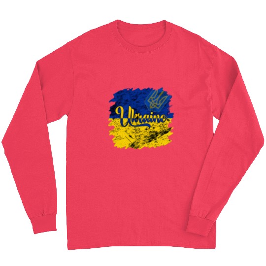 Ukraine Ukrainian Flag I Stand With Ukraine Pride Long Sleeves