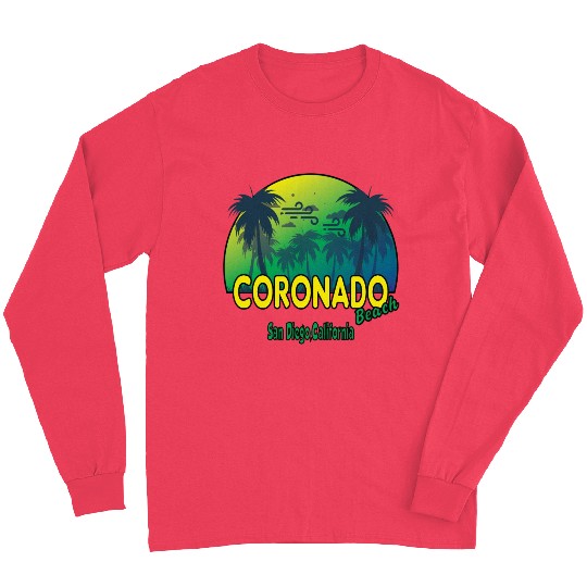 Coronado Beach In San Diego California State Coron Long Sleeves