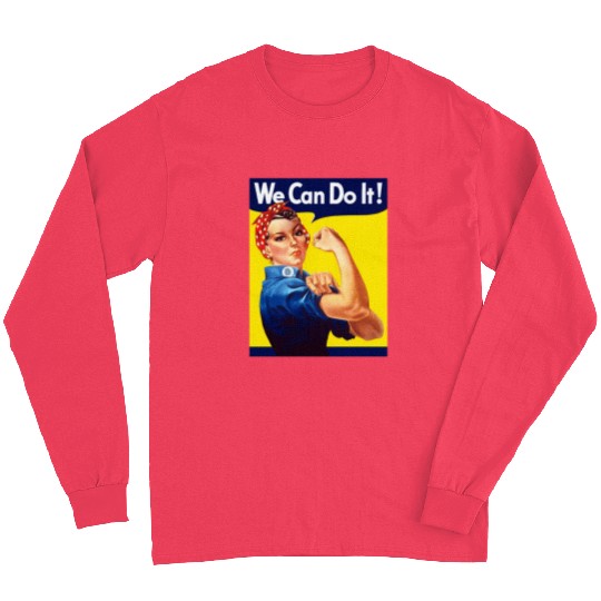 Rosie The Riveter We Can Do It Long Sleeves