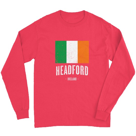 City Of Headford Ireland - Irish Flag - Long Sleeves