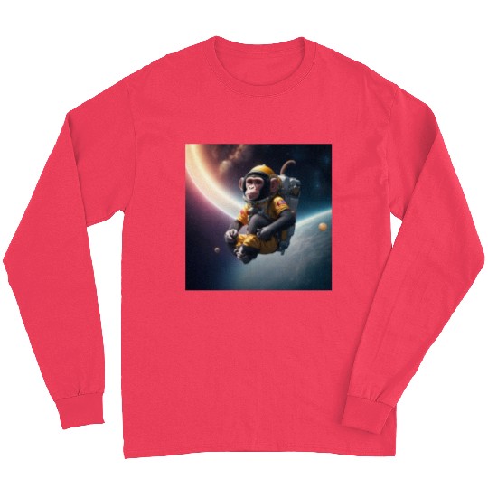 monkey in outerspace Long Sleeves