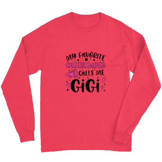 Proud Cheer Gigi Grandma Of A Cheerleader Gigi Long Sleeves