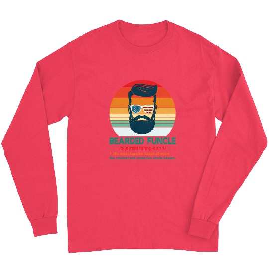 Bearded Funcle Definition Uncle Long Sleeves