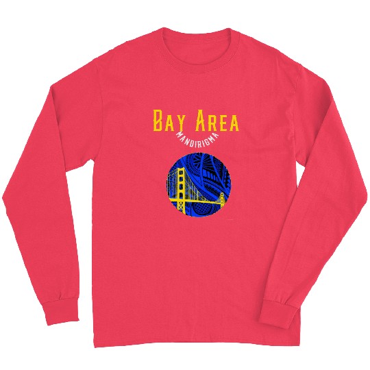 San Francisco Bay Area Bridge Polynesian Warrior T Long Sleeves
