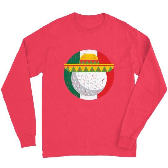 Cinco De Mayo Mexico Golf Ball Funny Mexican s Long Sleeves
