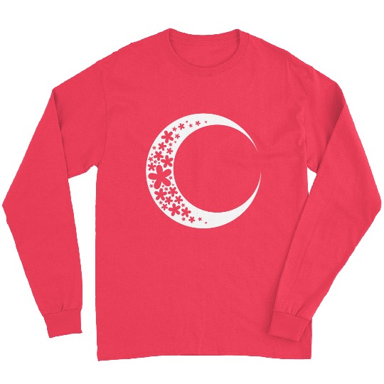 White & Black Moon Long Sleeves