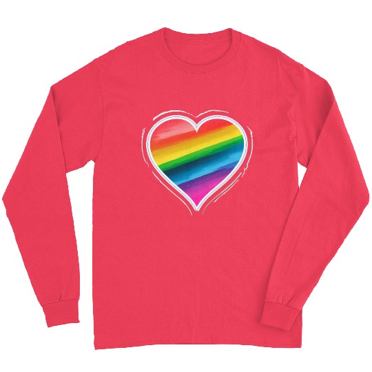 Pride Heart 2 - On Black Long Sleeves