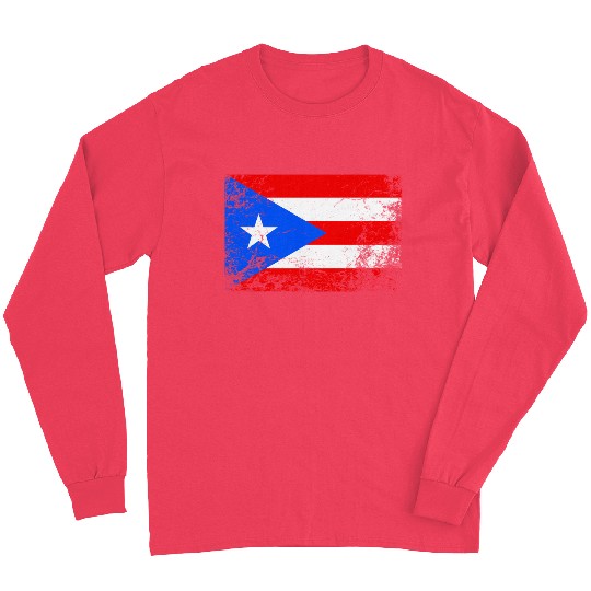 Puerto Rico National Flag Long Sleeves