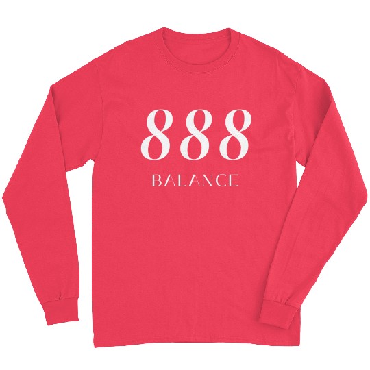 888 Balance Angel Number Inspirational Quote Long Sleeves