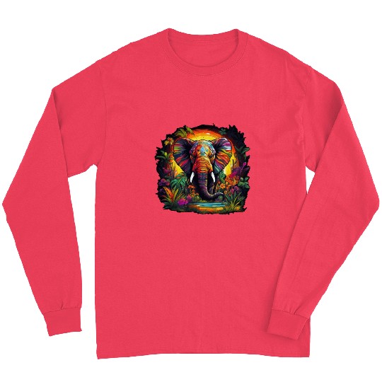 Elephant in the djungle Long Sleeves