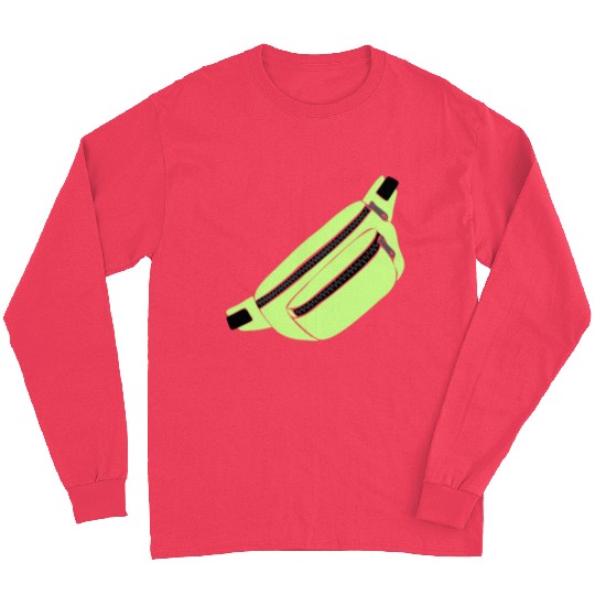 Lime Green Fanny Pack Illustration Long Sleeves