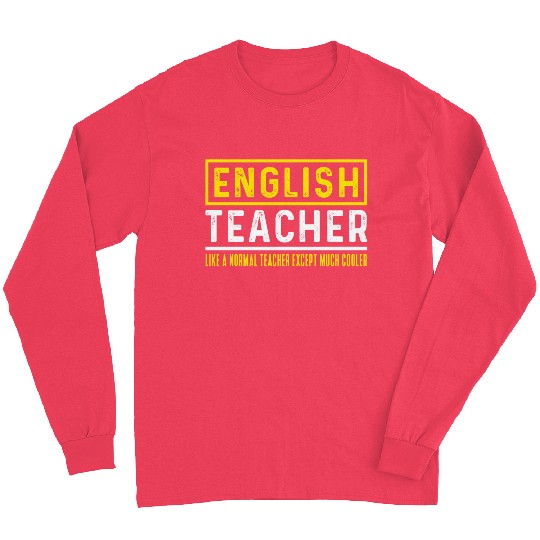 English teacher teacher teaching student unicorn Long Sleeves
