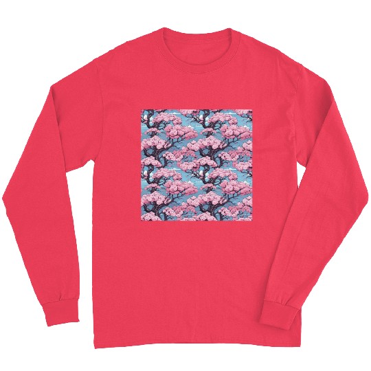 Anime Euphoria: Fantasy Cherry Blossom Dreamscape Long Sleeves