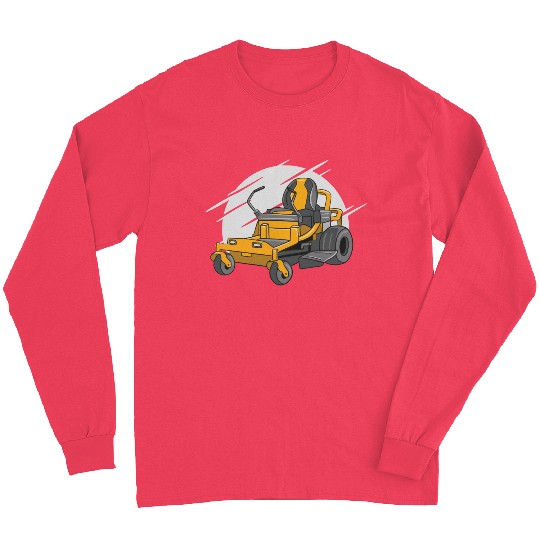 Lawn Mower A Yellow Lawn Mower Gardening Long Sleeves