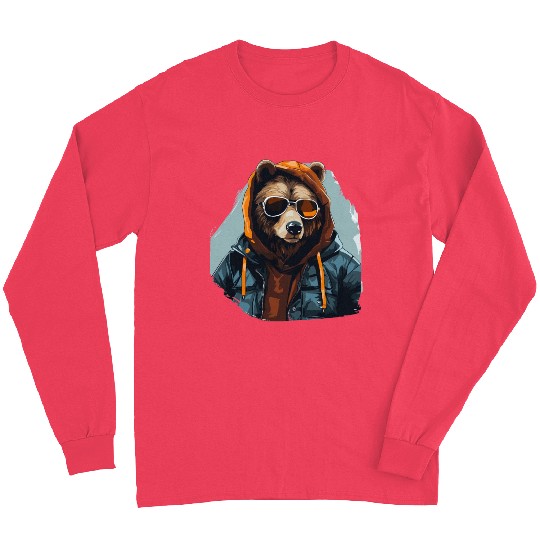 Street Style Brown Bear | Bear Lovers Long Sleeves