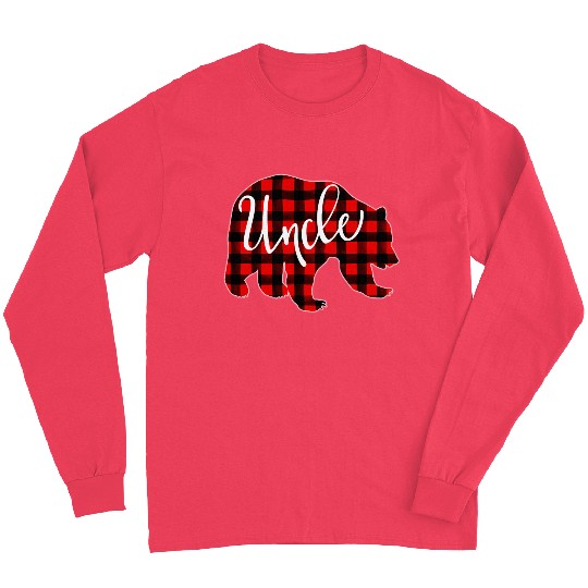 Red Plaid Uncle Bear Family Eve Buffalo Long Sleeves