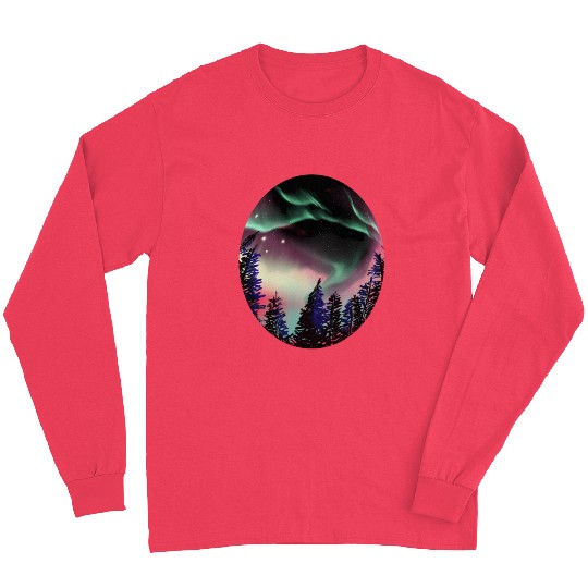 Northern Lights Aurora Borealis For Or Long Sleeves