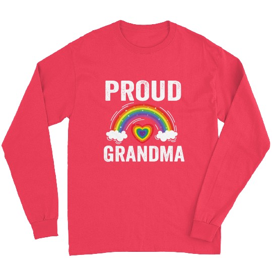 Proud Grandma Of A Pride Lesbian Gay Pride Lgbt Long Sleeves