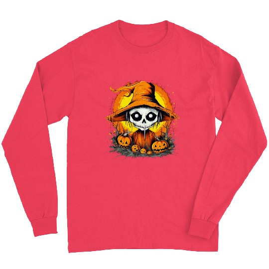Eerie Halloween Ghoul, Spooky Season Delight 17 Long Sleeves