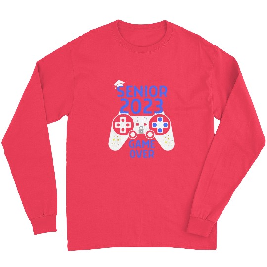 Class Of 2023 Senior Video Game Over School Gamer Long Sleeves