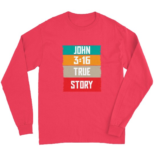 John 3:16 Lve Jesus Christian Christmas Long Sleeves