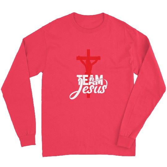Team Jesus Love Jesus Christian Christmas Long Sleeves