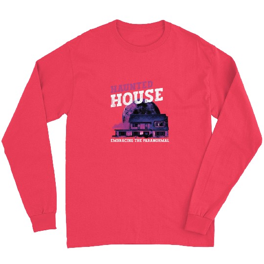 Horror Paranormal Haunted House Spooky Halloween Long Sleeves