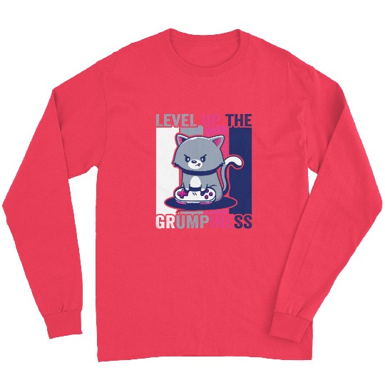 Gaming, Gaming, Video Game, Grumpy Cat Gamer Long Sleeves