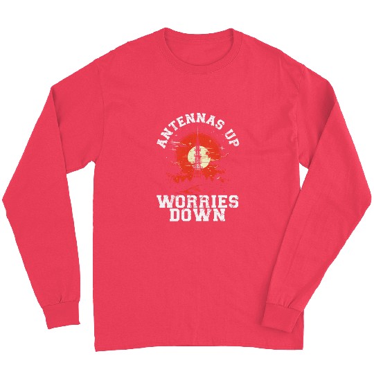 Ham Radio Operator Morse Code Radioactivity Long Sleeves