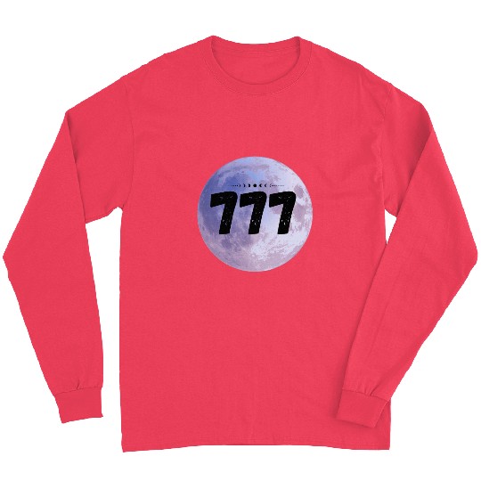 Purple Moon Angel Numbers 777 Long Sleeves